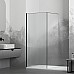 Душевая перегородка RGW Walk In WA-08B 100 06100810-154 профиль Черный стекло ребристое