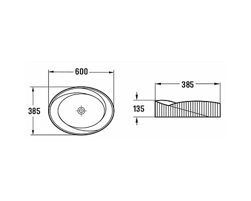 Раковина-чаша CeramaLux 60 78750MB Черная матовая