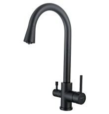 Смеситель для кухни Aquatek Черный матовый