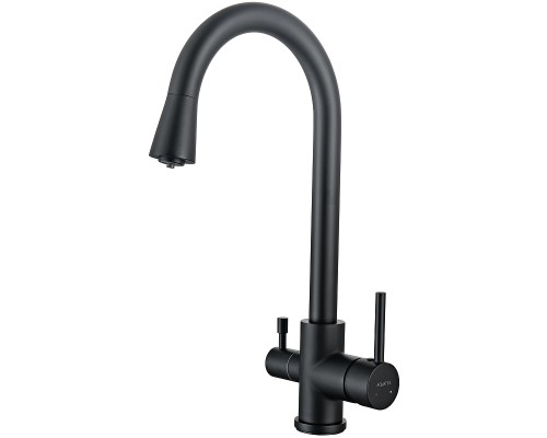 Смеситель для кухни Aquatek AQ1085MB Черный матовый
