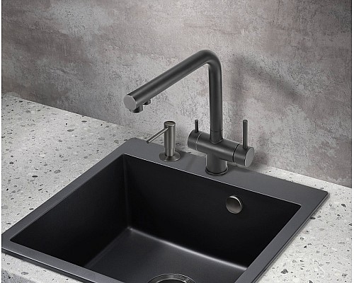 Смеситель для кухни Milacio Ultra MCU.558.TB Total Black