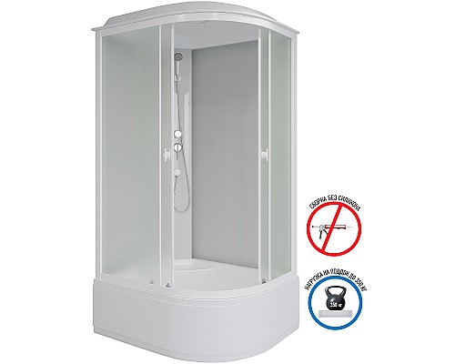 Душевая кабина Niagara Promo 100x70 L P100/70/40L/MT без гидромассажа