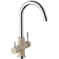 Смеситель для кухни Paini Cox Бежевый матовый Хром