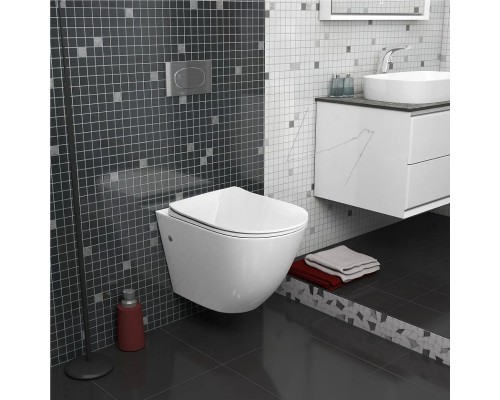 Унитаз Grossman Tornado GR-4411SQ подвесной Белый с сиденьем Микролифт