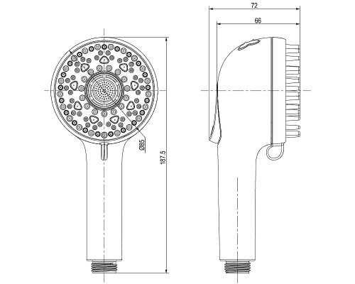 Душевой гарнитур Lemark LM8151PS для животных Белый