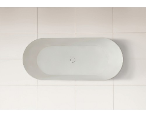 Ванна из искусственного камня Abber Stein 165x70 AS9622 без гидромассажа