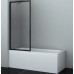 Шторка на ванну WasserKRAFT Abens 80 20W01-80 MB Fixed WasserSchutz профиль Черный матовый стекло прозрачное