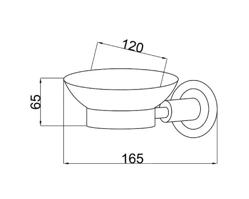 Мыльница Boheme Murano 10903-R-G Золото Рубиновый