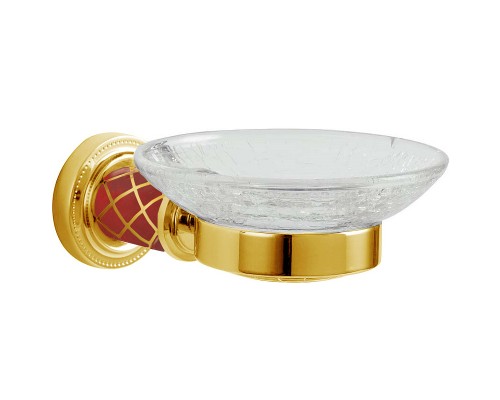 Мыльница Boheme Murano 10903-R-G Золото Рубиновый