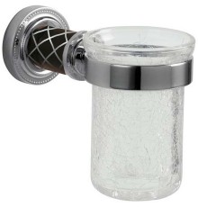Стакан для зубных щёток Boheme Murano, Коричневый/Хром