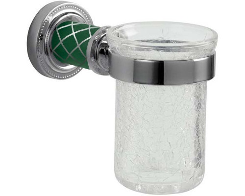 Стакан для зубных щеток Boheme Murano 10904-GR-CR Хром Бирюзовый