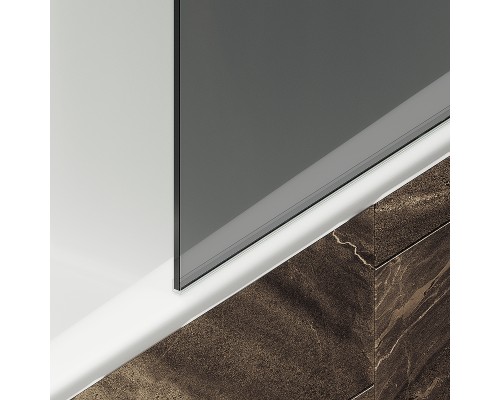 Шторка на ванну Maybah Glass MGV-78-5ш 400x1400 в широком профиле Хром матовый стекло графитовое