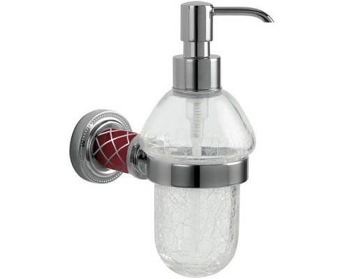 Дозатор для жидкого мыла Boheme Murano 10912-R-CR Хром Рубиновый