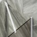 Шторка на ванну Maybah Glass 540x1400 в узком профиле Белый стекло бронзовое матовое