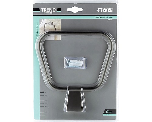 Кольцо для полотенец Fixsen Trend Graphite FX-98011 Черный графит