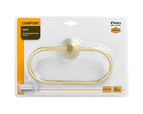 Кольцо для полотенец Fixsen Comfort Gold FX-87011 Золото матовое