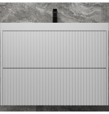 Тумба под раковину Style Line Стокгольм 80 ЛС-00002315 подвесная Белый рифленый софт