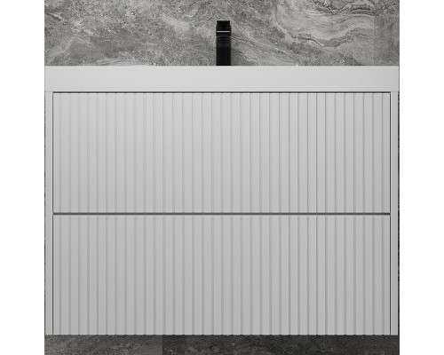 Тумба под раковину Style Line Стокгольм 80 ЛС-00002315 подвесная Белый рифленый софт