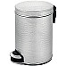 Ведро для мусора Geralis V-KHH-B​ Croco Серебро, кант Хром, 5 л