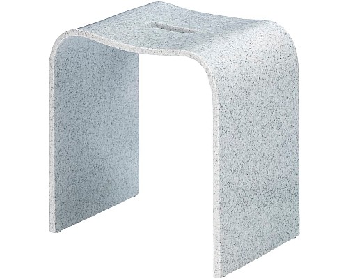 Стульчик для ванной Geralis T-DS-V Серый с вырезом