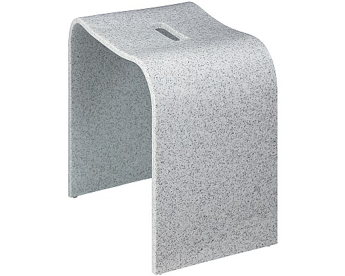 Стульчик для ванной Geralis T-DS-V Серый с вырезом