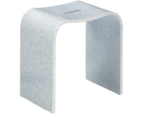 Стульчик для ванной Geralis T-DS-V Серый с вырезом