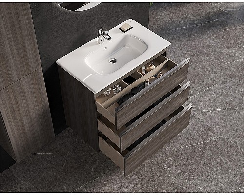 Тумба под раковину Roca The Gap 80 A857406402 подвесная Городской дуб