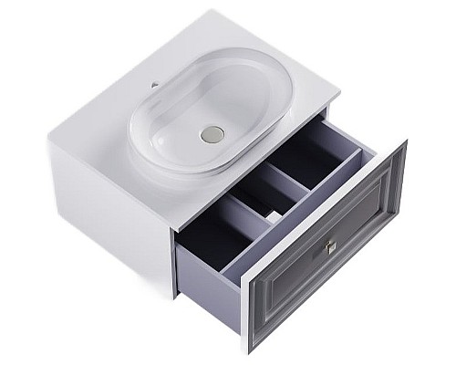 Тумба под раковину Astra Form Шарм 70 03350004 подвесная Белая матовая