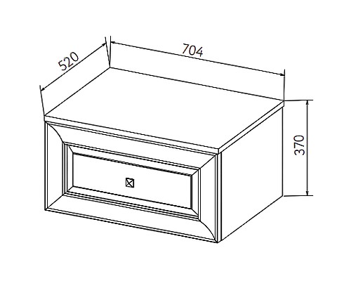 Тумба под раковину Astra Form Шарм 70 03350004 подвесная Белая матовая