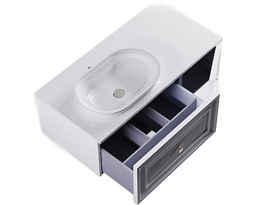 Тумба под раковину Astra Form Шарм 70 03350004 подвесная Белая матовая