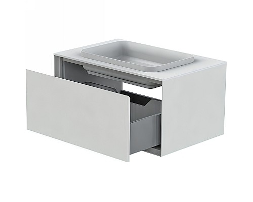 Тумба под раковину Astra Form Фрейм 80 03330005 подвесная Белая