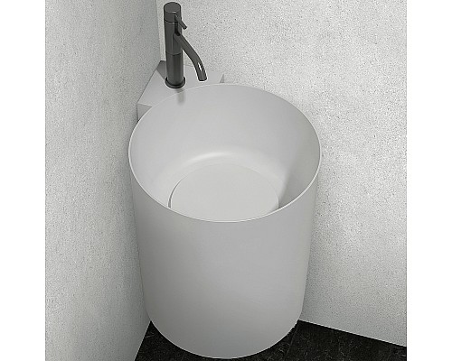 Раковина Abber Stein 42 AS2625 угловая Белая матовая