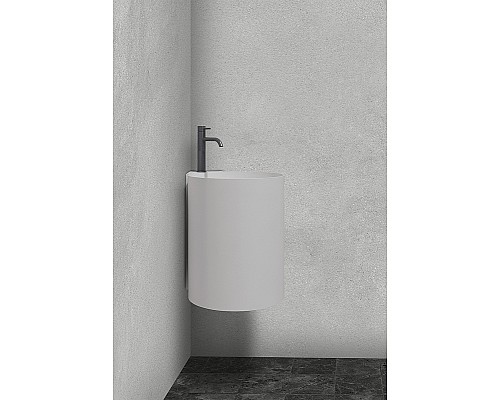 Раковина Abber Stein 42 AS2625 угловая Белая матовая