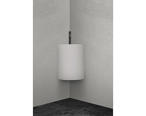 Раковина Abber Stein 42 AS2625 угловая Белая матовая