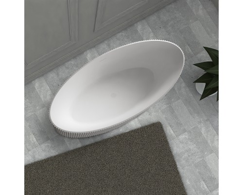 Ванна из искусственного камня Abber Stein 180x85 AS9627 без гидромассажа