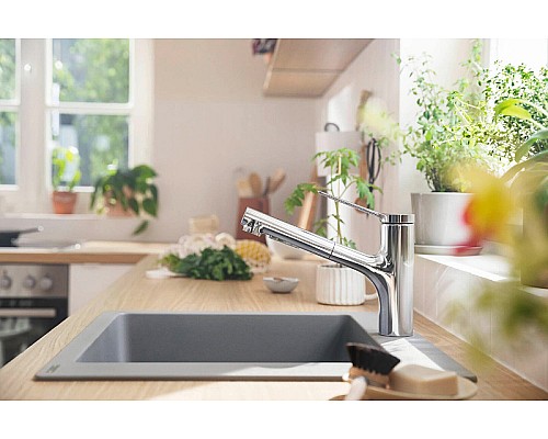 Смеситель для кухни Hansgrohe Zesis M33 2jet sBox lite 74803000 Хром