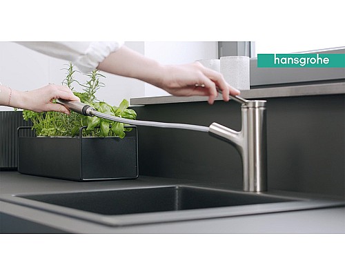 Смеситель для кухни Hansgrohe Zesis M33 2jet sBox lite 74803000 Хром