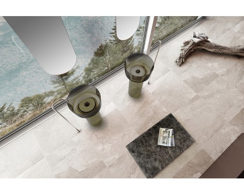 Раковина Abber Kristall 45 AT2702Vesuvian Оливковая