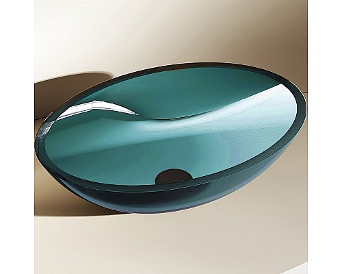 Раковина-чаша Abber Kristall 50 AT2802Aquamarin Бирюзовая