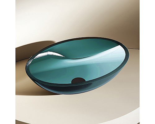 Раковина-чаша Abber Kristall 50 AT2802Aquamarin Бирюзовая