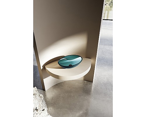 Раковина-чаша Abber Kristall 50 AT2802Aquamarin Бирюзовая