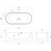 Ванна из искусственного камня Abber Stein 170x75 AS9653 без гидромассажа