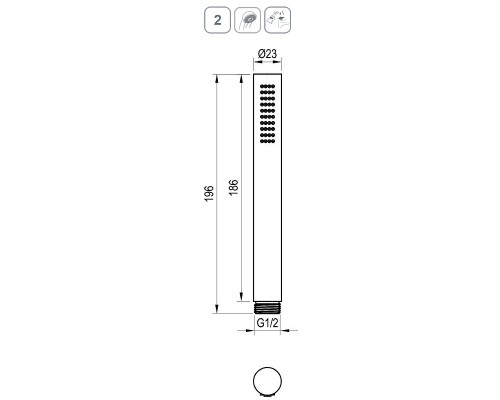 Ручной душ Ravak 951.20GB X07P694 Графит