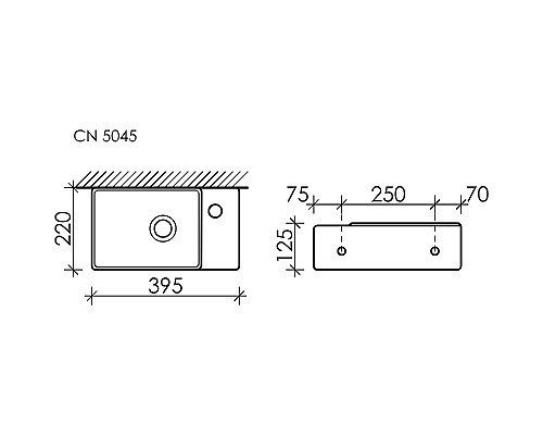 Раковина Ceramicanova Element 40 CN5045 Белая