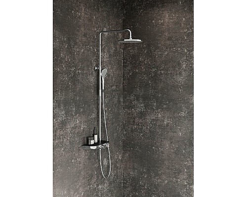 Душевая система Ravak Termo 300 TE 094.02/150 X070162 с термостатом Хром Черная