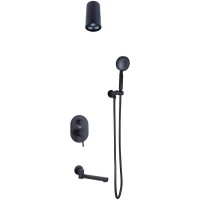 Душевая система Bronze de Luxe Scandi 14582-501B Черная