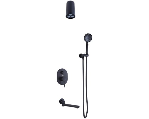 Душевая система Bronze de Luxe Scandi 14582-501B Черная