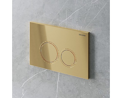 Клавиша смыва Grossman Galaxy 700.K31.01.300.300 Золото глянцевое