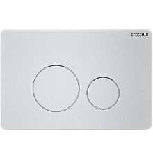 Клавиша смыва Grossman Style 700.K31.05.01M.01M Белая матовая