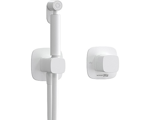 Гигиенический душ со смесителем WasserKRAFT Saale A9551.328.243.232 Белый матовый